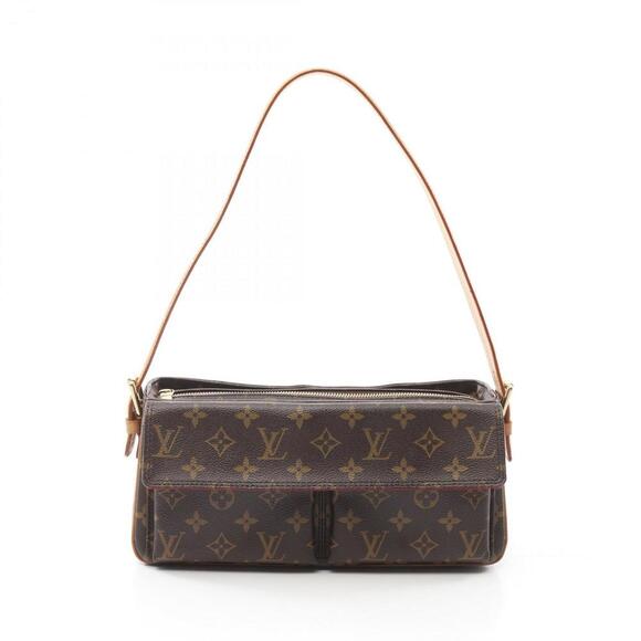 LOUIS VUITTON Brown Monogram Leather Shoulder Bag - Picture 1 of 10